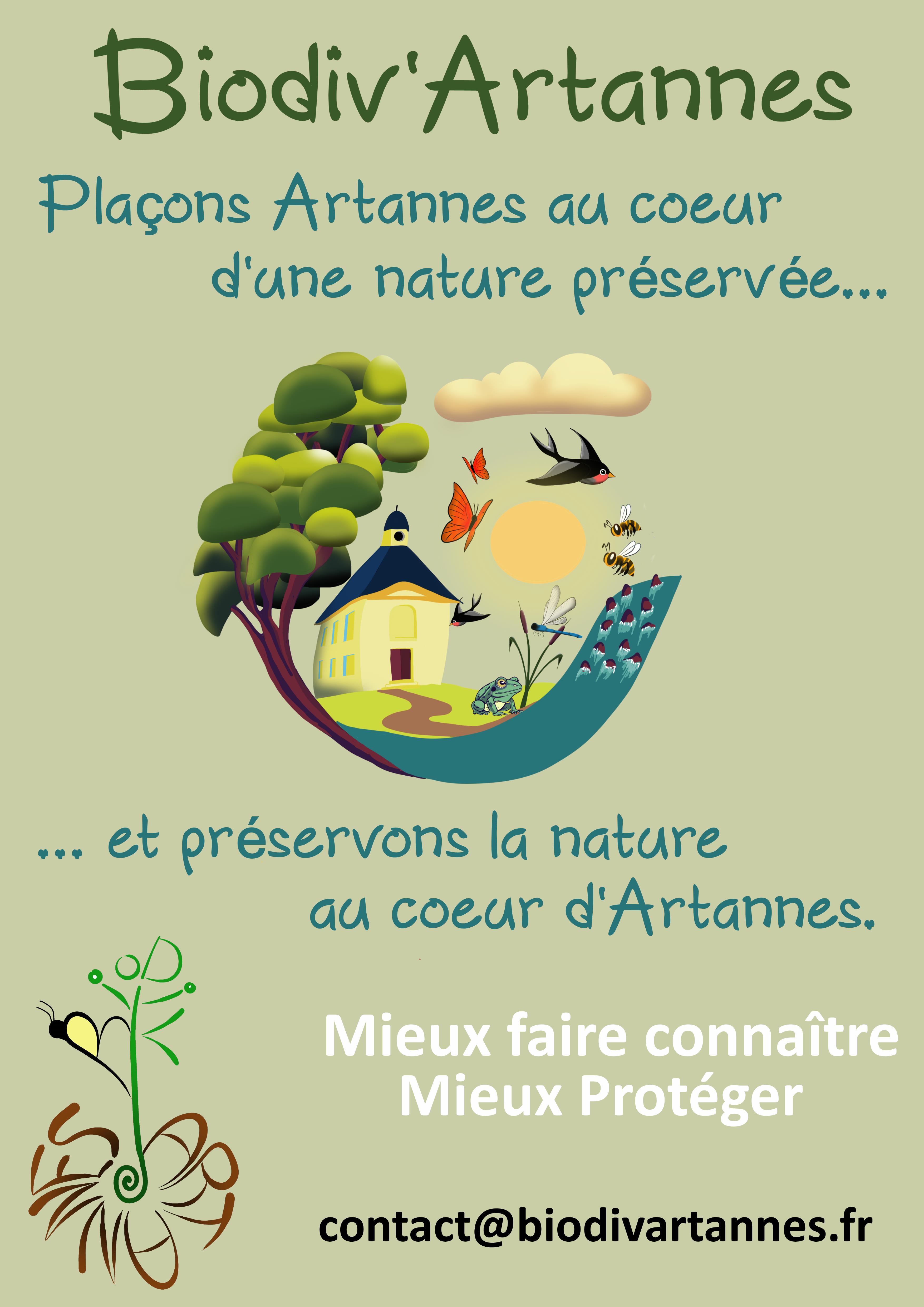 Plaçons Artannes au coeur d'une nature préservé et préservons la nature au coeur d'Artannes.